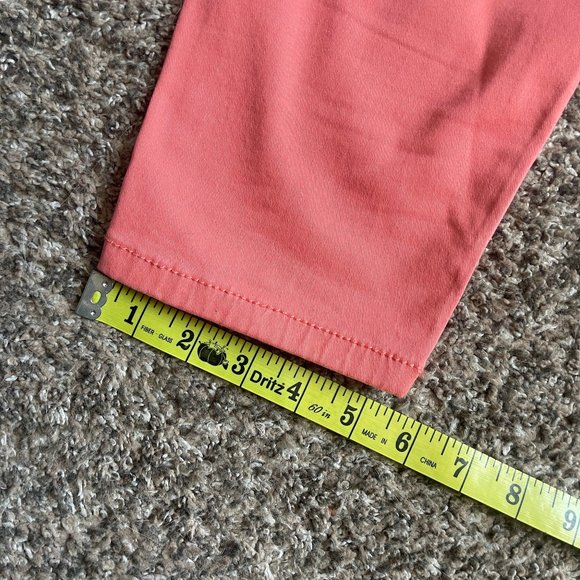 Nine West Mid Rise Cigarette Fit Skinny Leg Ankle Jean Pant, Size 8/29, Peach - Picture 9 of 12